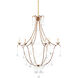 Elizabeth 6 Light 35.5 inch Rhine Gold Chandelier Ceiling Light, Lillian August Collection